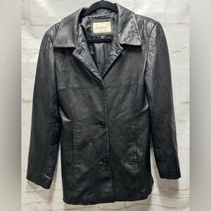 Lady Hathaway Women's Black Leather Jacket size small